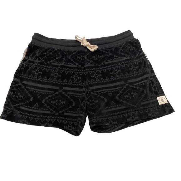 chubbies Other - Chubbies Mens Medium Lounge Shorts Black Velour Geometric Aztec 5.5 Inseam